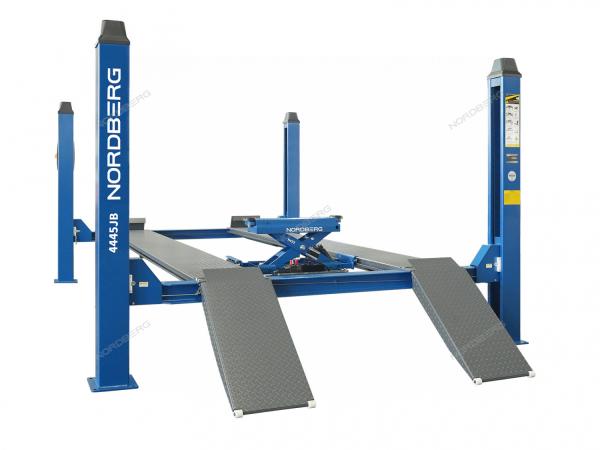 Подъемник четырехстоечный 4.5 т, с ручной траверсой 3 т N433, 380 В 4445J_MB(M)-N433