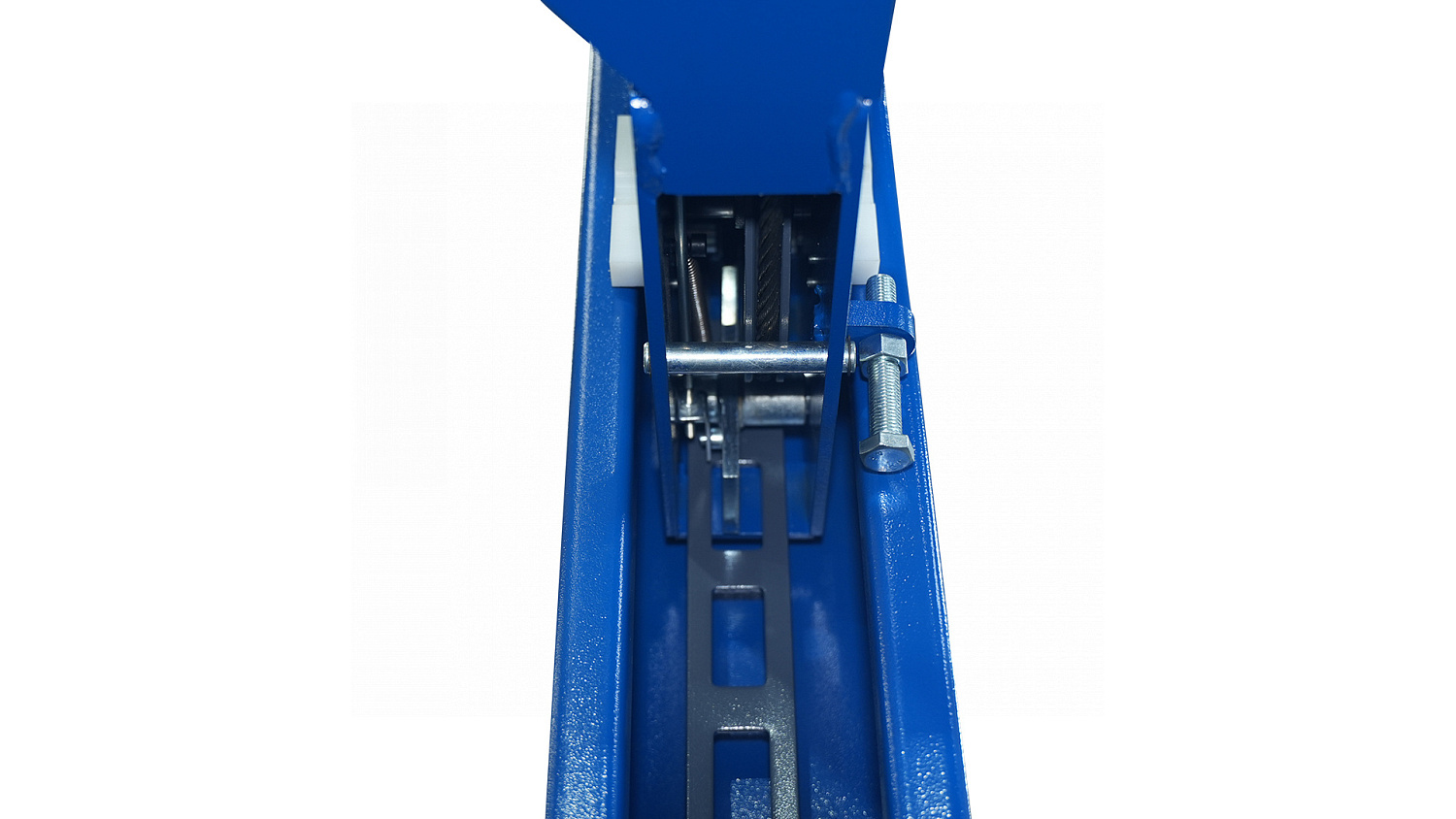 Подъемник 4-стоечный 5 т, c ручной траверсой 3 т N433, для сход-развала, электростопоры, 380 В, синий/серый 4450J_EG/EB(M)