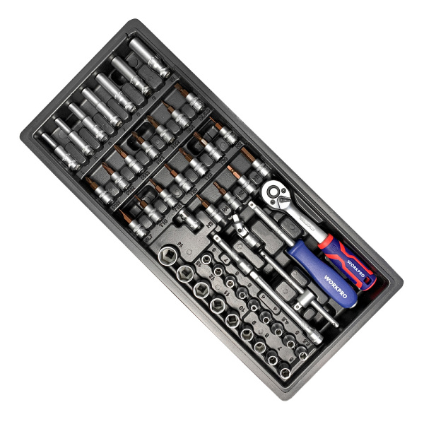 Тележка инструментальная 7 ящиков с 9 ложементами WORKPRO WP285002B 