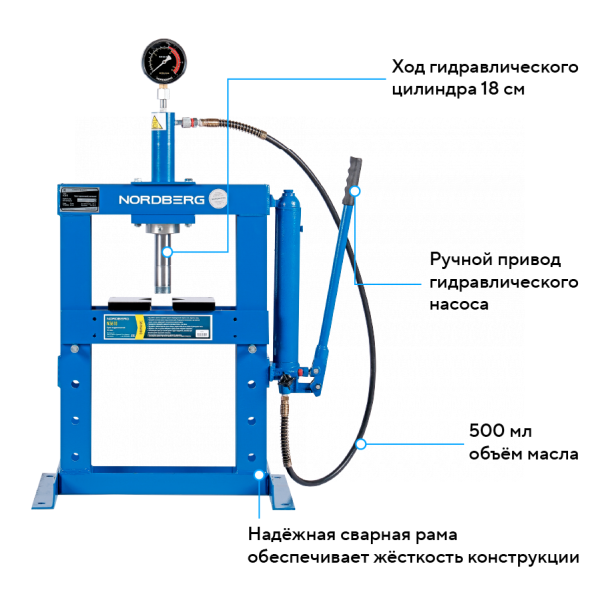 Пресс настольный 10 тонн N3610