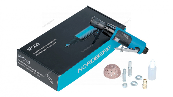 Пневмошлифмашинка для зачистки шин с насадкой и быстросъемным держателем NP3405