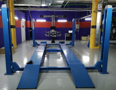 Подъемник четырехстоечный электрогидравлический F4D-4